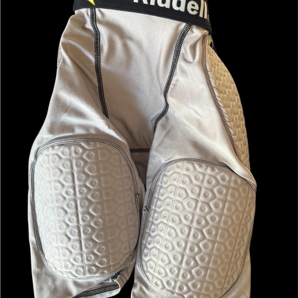 Riddell Silver Padded football Compression Shorts